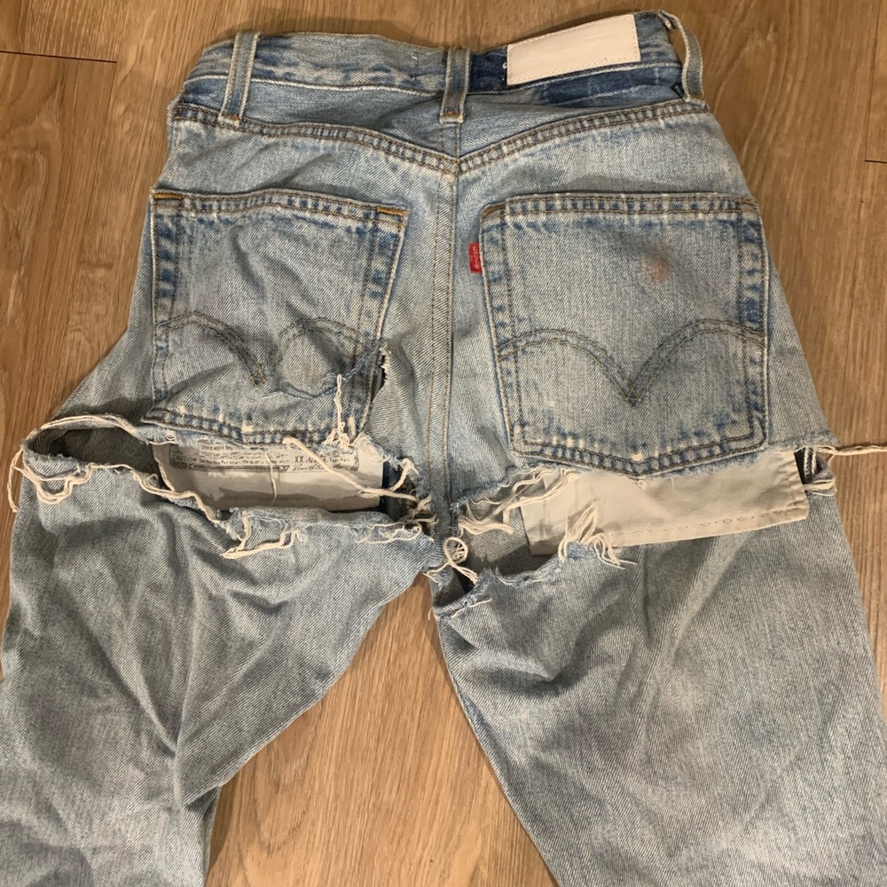 RE/DONE X LEVI JEANS WITH BUTT SLIT